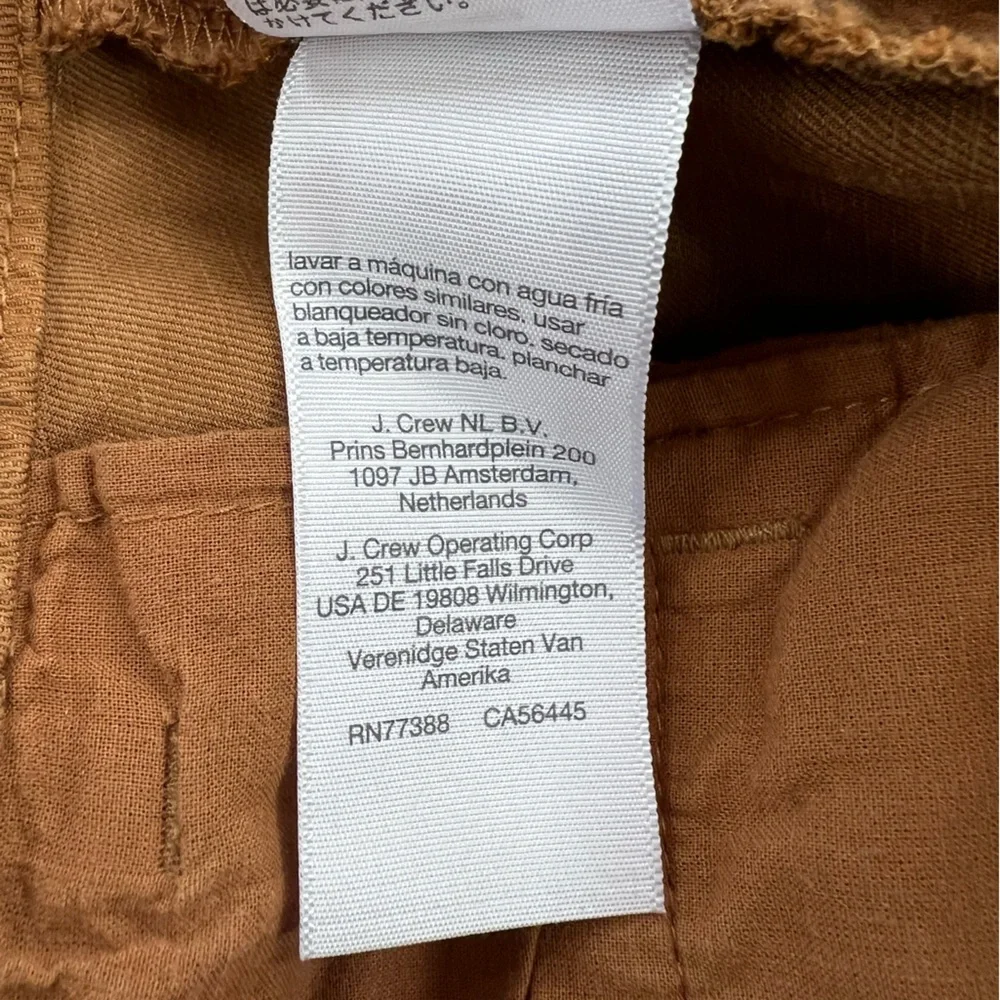Madewell The Harlow Wide-Leg Linen Blend Pant in Acorn Brown, size 4 - Picture 12 of 13